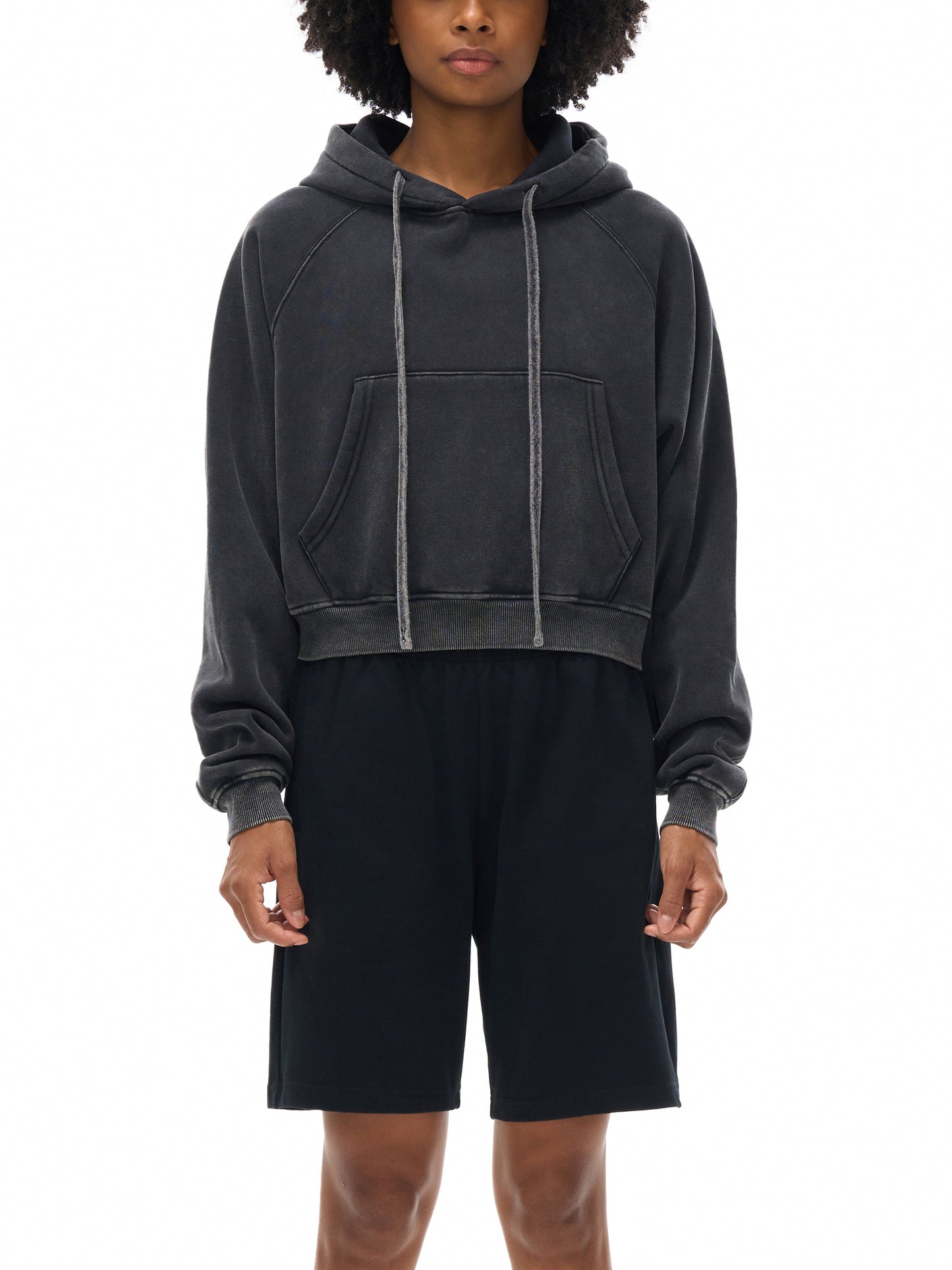 Snow Washed Women’s Cropped Hoodie