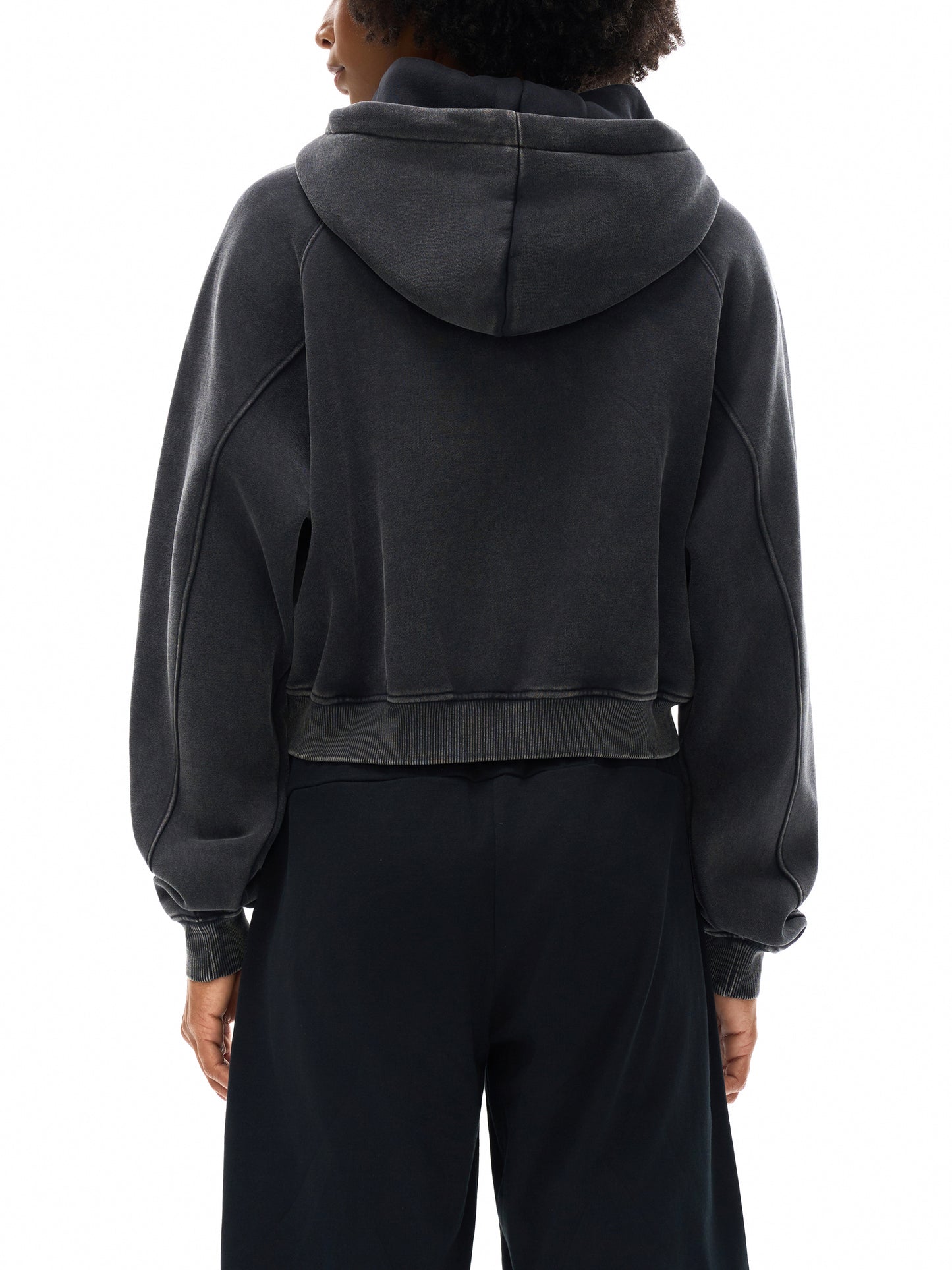Snow Washed Women’s Cropped Hoodie