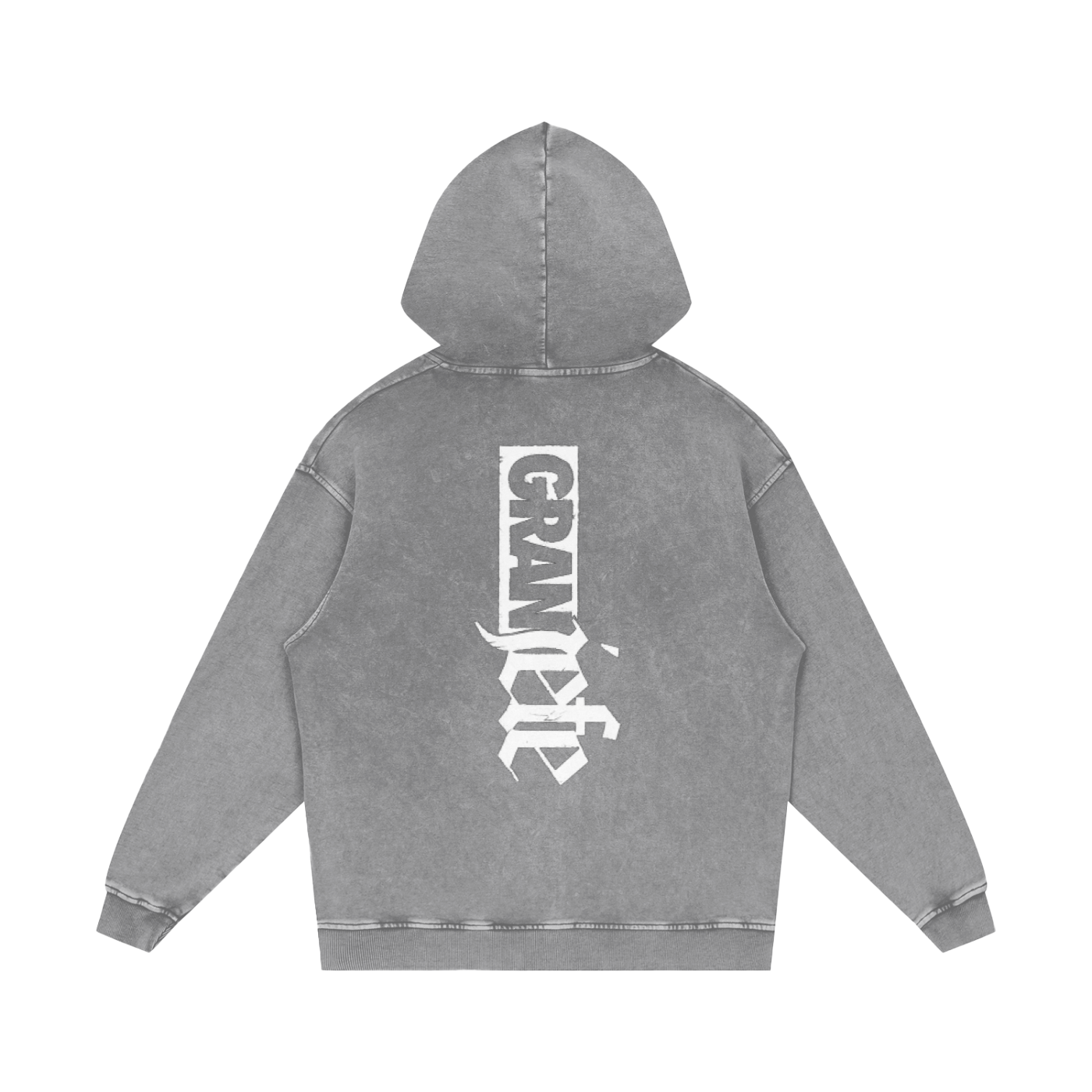 Snow Washed Loose Cotton Hoodie