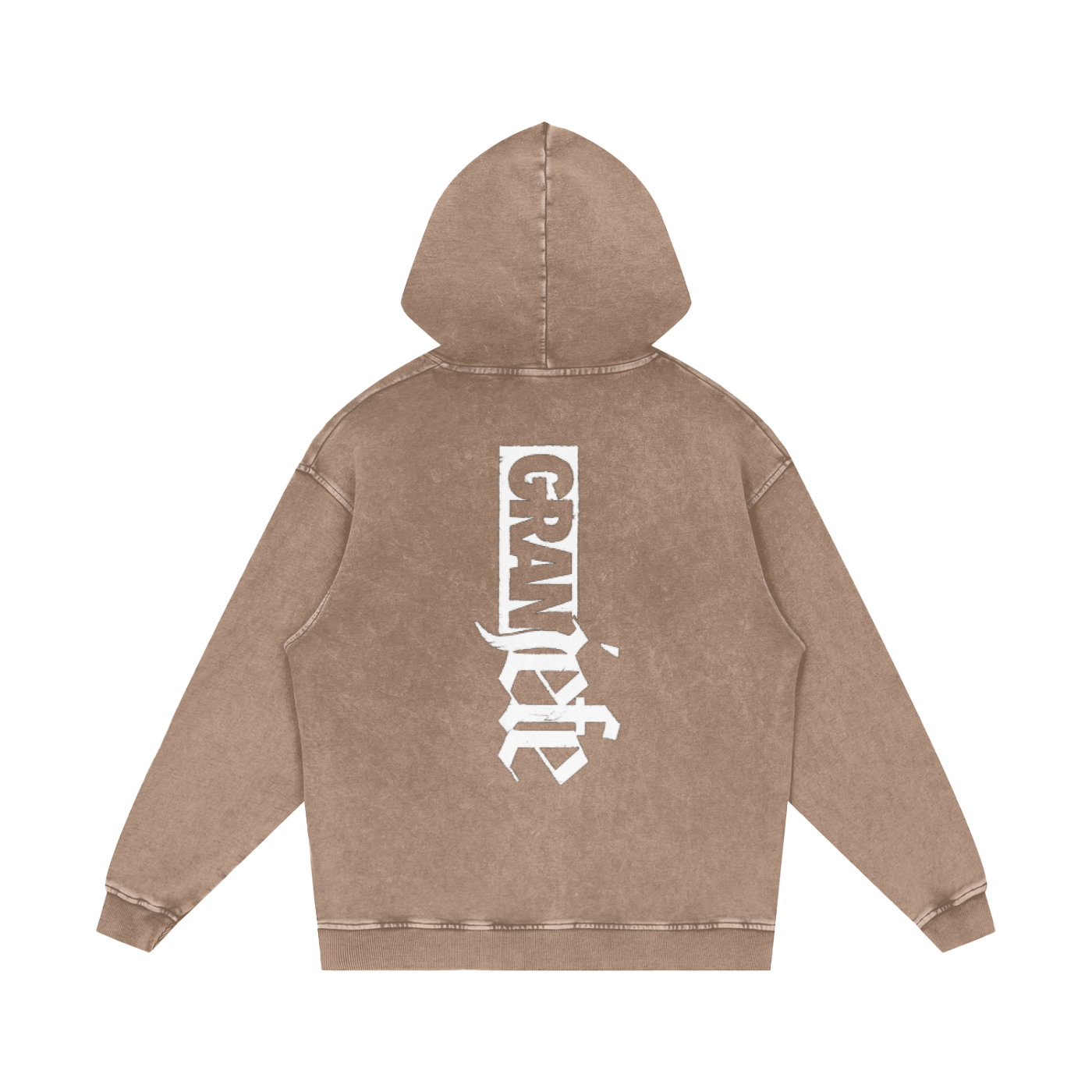 Snow Washed Loose Cotton Hoodie