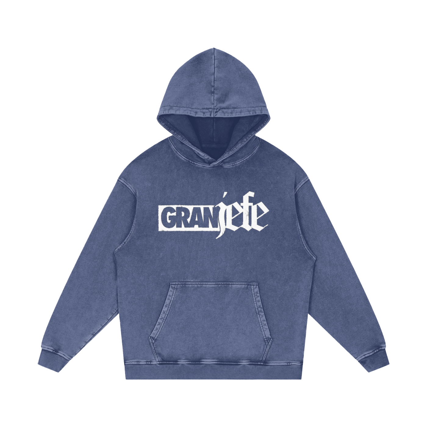 Snow Washed Loose Cotton Hoodie