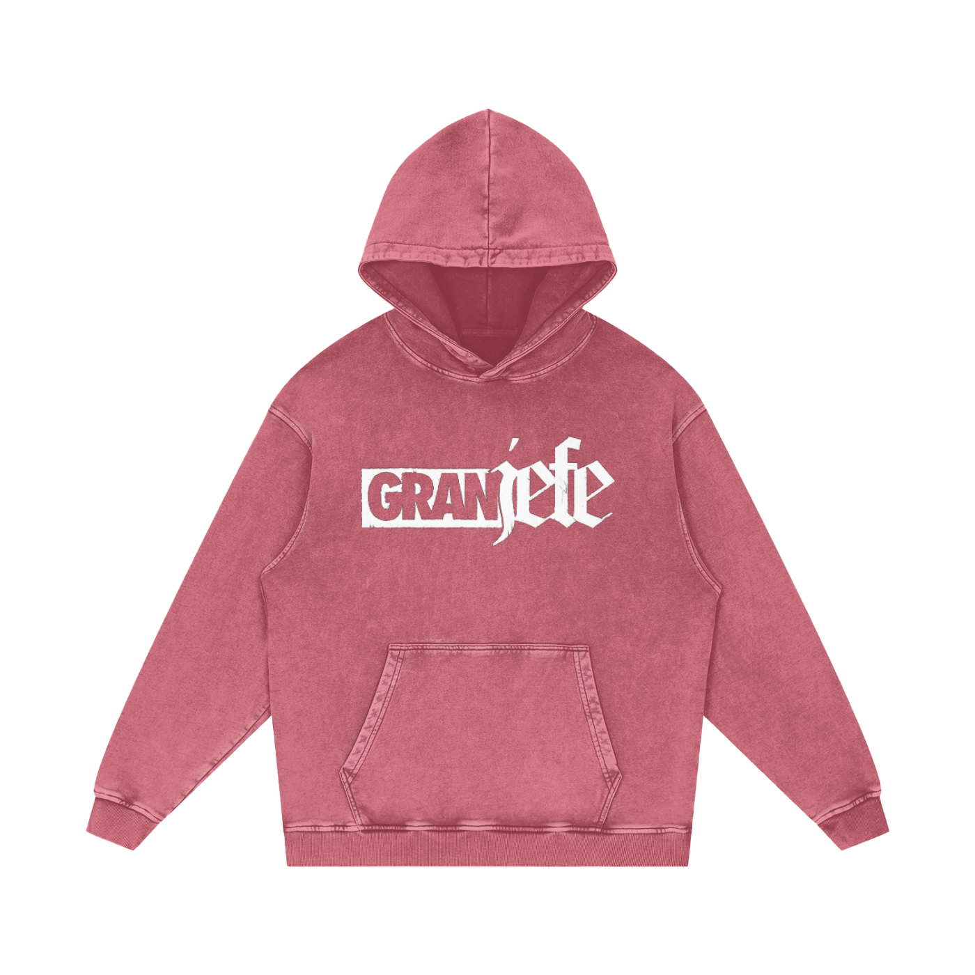 Snow Washed Loose Cotton Hoodie