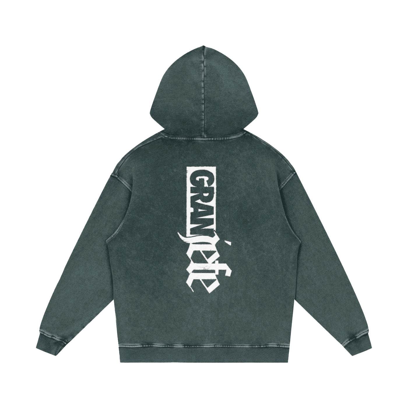 Snow Washed Loose Cotton Hoodie